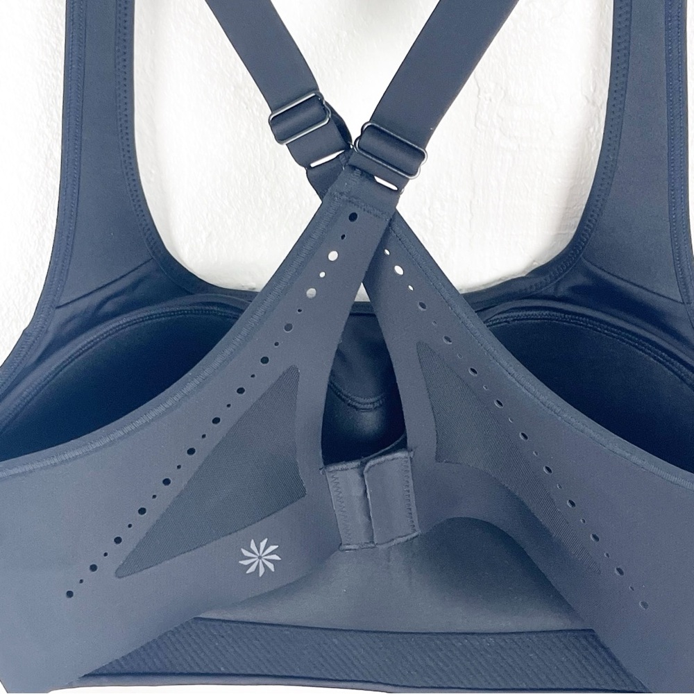 ATHLETA Black Phenomena Cross Adjustable Straps Sports Bra, Size 34C - Picture 8 of 12